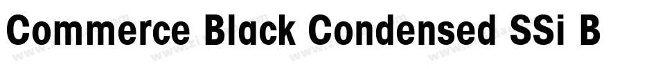 Commerce Black Condensed SSi Bold Condensed Italic字体转换